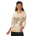 thumbnail image 1 of Sparkling Sequined Top - Beige 1X-XL, 1 of 3