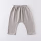 thumbnail image 4 of Odeerbi 1-11 Años Niños Niñas Algodón Lino Pantalones Recortados Verano Color Sólido Drop Crotch Pantalones Arrugados Pantalones Transpirable Ligero, 4 of 7