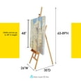 thumbnail image 3 of MEEDEN Wooden Easel Stand for Painting, Studio Easel with Artist Tray, Beech Wood Art Easel for Adults, Holds Canvas up to 48", 3 of 7