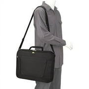 Case Logic 17.3 Clamshell Laptop Briefcase, Black