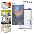 thumbnail image 6 of Yayeee 2 Pack Hand Towels for Bathroom 100% Cotton 16" x 28" Soft Absorbent Kitchen Towel, Mountains and Forests, 6 of 7
