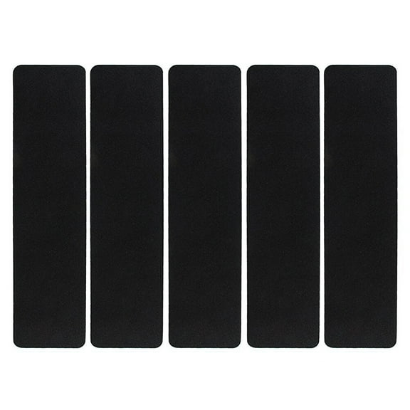 LEORX 5Set Anti Slip Stair Treads Adhesive Backing Strips Grips Black For Indoor Outdoor Use