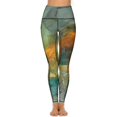 thumbnail image 2 of Marble Texture High Waisted Leggings for Women No See Through Tummy Control Buttery Soft Yoga Pants for Workout Athletic Running, 2 of 6