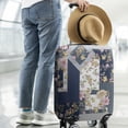 thumbnail image 2 of Pioneer Flower Floral Print Pattern Luggage Cover Fashion Suitcase Cover Baggage Covers Fit 25-28 Inch Luggage (Go Travel), 2 of 5