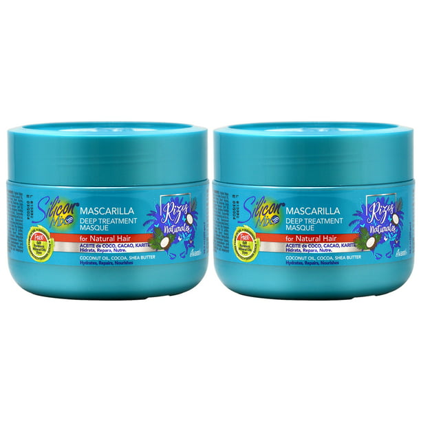 Silicon Mix Rizos Naturals Mascarilla Deep Treatment Masque for Natural Hair   (Pack of 2) 