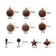 thumbnail image 4 of Christmas Decorations 24 Piece Velvet Christmas Tree Ball Ornaments 2.76inch Shatterproof Flocked Christmas Balls Set 5 Styles Of Plastic Hanging Balls Handmade Christmas Tree Decorations, 4 of 8