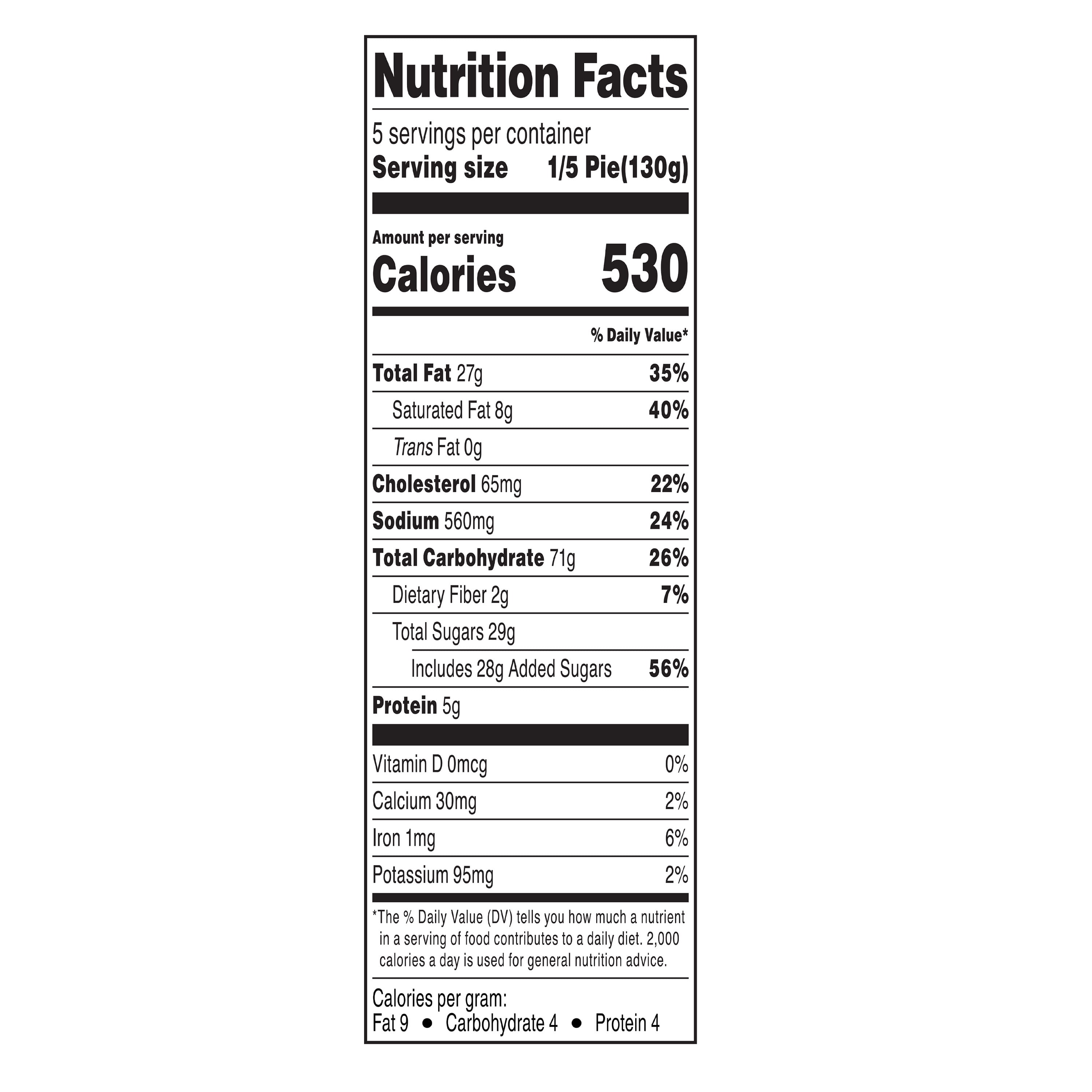 Marketside 8-inch Baked Pecan Pie, 23 oz Box, 1 Count