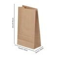 thumbnail image 4 of CY5O5ee 4 Count Brown Grocery Lunch Bag 5.12 X 3.15 X 9.45 Inches Paper Snack Bag Cookie PartyFavor CandyTreat Bread Popcorn Bags, Thank You Gift Bag, 4 of 10