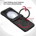 thumbnail image 2 of for Samsung Galaxy Z Flip 7 FE/Z Flip 6 Case Magnetic with Hinge Protection &Kickstand [Compatible with MagSafe],Magnetic Ring Stand Slim Phone Case Cover,Black, 2 of 14