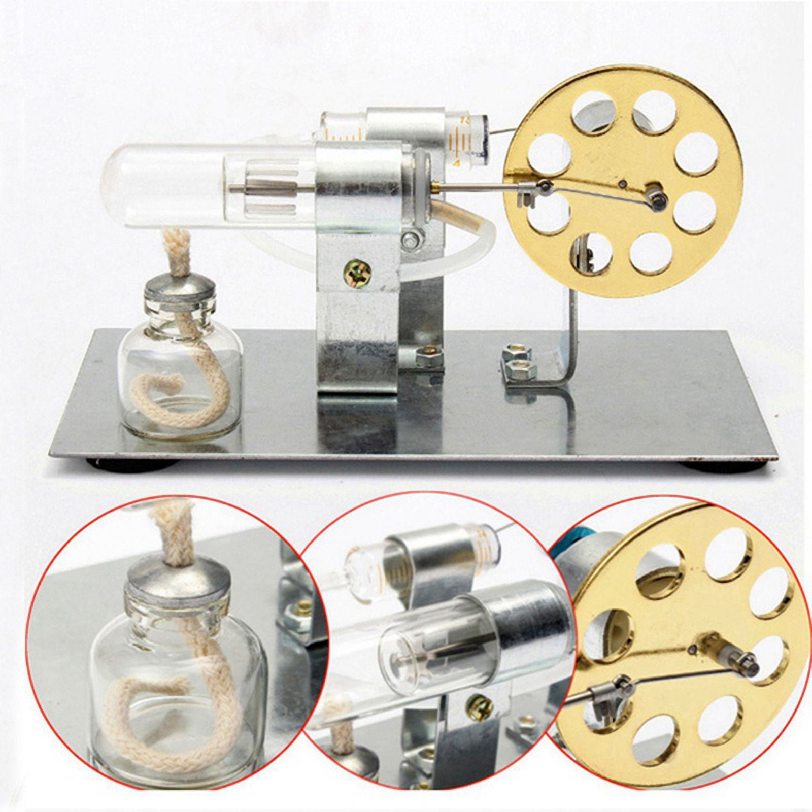 3X Stirling Engine Model Science Experiment Physics Experiment Generator Model Science and Education
