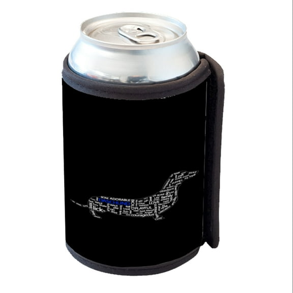 KuzmarK Insulated Drink Can Cooler Hugger - Daschund