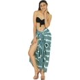 thumbnail image 3 of HAPPY BAY Women's Bikini Wraps Beach Wrap Swimwear Cover up Skirt Bathing suit Swimsuit Sarong Coverups for Women One Size Slate, Tie Dye, 3 of 5