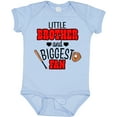 thumbnail image 3 of Inktastic Little Brother and Biggest Fan Baseball Glove and Bat Boys Baby Bodysuit, 3 of 5