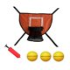 thumbnail image 1 of Juego de aro de baloncesto para trampolín, portería de baloncesto para la mayoría de los entrenamientos de trampolines Baloncesto amarillo, 1 of 8