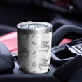 thumbnail image 4 of 30oz White Highland Cow Bathtub Bubble Pattern Tumblers Stainless Steel Tumbler with Lid and Straw,Vacuum Insulated Double Wall Travel Tumbler Cups Mug with Cleaning Brush for Coffee,Tea, 4 of 7