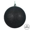 thumbnail image 3 of Vickerman 2.4" Black Glitter Ball Ornament, 24 per Bag, 3 of 5