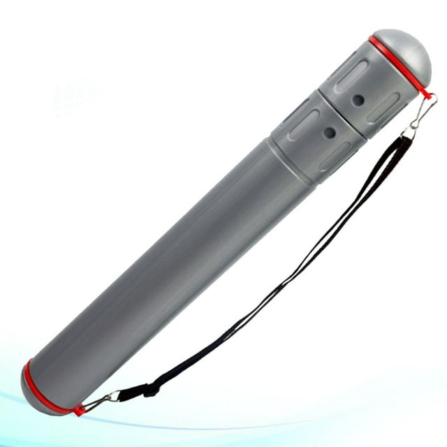 FUTUREORYY Extendable Artist Storage Tube Silver Moisture Proof Drop Proof Cylindrical Container for Art Storage 1Pcs