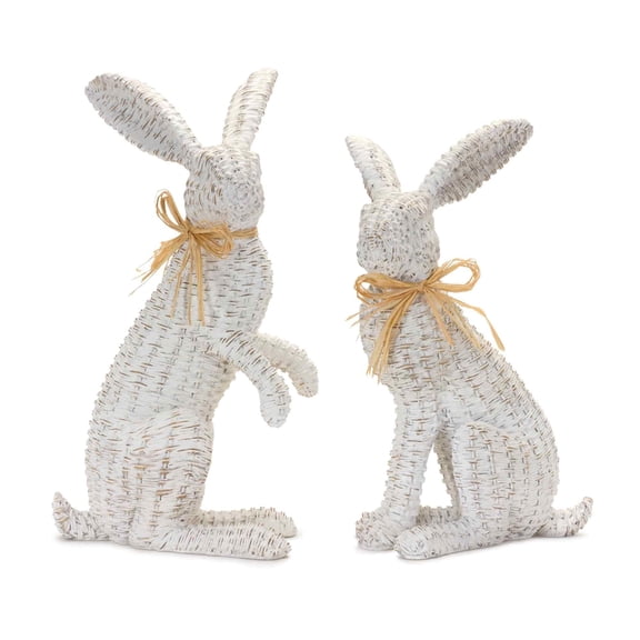 Melrose International LLC Rabbit (Set of 2) 15.25"H, 17.75"H Resin