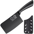 thumbnail image 1 of XYJ Stainless Steel Kitchen Knife,Razor Sharp,6 Inch Meat Cleaver for Meat Cutting,Professional Chinese Vegetable Cutter Cooking Chef Knife with Sheath,Edge Guard Protector, 1 of 8