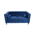 thumbnail image 2 of Love Seat Kessa Muebles Drake Azul, 2 of 8