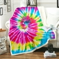 thumbnail image 5 of Famyfamy Multi-color Rainbow Polyester Throw, 59.05" x 51.18", 5 of 9