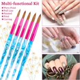 thumbnail image 4 of Juego de pinceles de uñas Geiserailie Kolinsky, acrílico, 5 piezas, 4 of 7