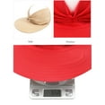 thumbnail image 6 of Women Hat Summer Outdoor Sunhat Girls Beach Sun Visor Cap Ladies Ponytail Adjustable Hat, Red, 6 of 9