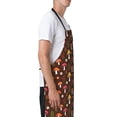 thumbnail image 3 of Picia Woodland Mushroom with Flowers and Berries Waterproof Apron for Unisex Adult - Adjustable Bib Apron with Pockets, Ideal for Cooking, Gardening, Painting, and Household Chores, 3 of 9