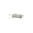 thumbnail image 2 of Meridian Furniture Ritz Contemporary Velvet Loveseat in Cream, 2 of 8