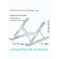 thumbnail image 2 of Available In Black & White, 1 Set Laptop Bracket, Computer Desktop Support Rack, Foldable Lifting Portable Monitor Cooling Stand, 10-Level Adjustable, 2 of 5