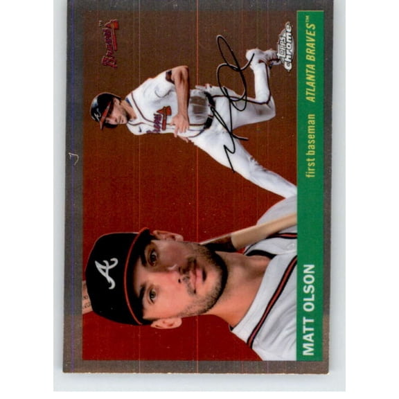 2025 Topps Chrome Platinum #64 Matt Olson Atlanta Braves MLB Baseball Base Trading Card