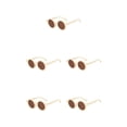 thumbnail image 1 of Qarigey Gafas de sol ópticas redondas Gafas para bebés Adorable niño pequeño Protección clásica para protección de ojos Beige Type2 NO2 Qarigey CBP374775, 1 of 5
