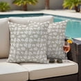 thumbnail image 3 of Brown Leaves Outdoor Waterproof Pillow Covers, Country Pastoral Nature Plants Aesthetic Decorative Square Throw Pillowcase Sofa Cushion Sham for Patio/Couch/Chair, 18"x18" 2 Pack, 3 of 7