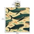thumbnail image 2 of Whale Canvas Picnic Mat: Outdoor Waterproof Blanket for Beach, Park - Foldable, Portable, and Durable - Large Size for Family Gatherings and Camping - Easy to Clean and Carry, 2 of 6
