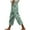 Green-1, variant on Women's Casual Pants & Capris Summer Solid Color Straight Leg Capri Pants Casual Loose Plus Size Crop Pants for Women with Pocket Blue-2 L