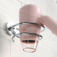 thumbnail image 2 of Chrome Wall Mounted Hair Dryer Holder, 304 Stainless Steel Hair Dryer Storage/holder 107*70mm), Bathroom Accessories, 2 of 4