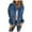 Blue, variant on Lixiuxyad Women's Oversized Jacket Womens Hooded Zipper Corduroy Jacket Lightweight Winter Outerwear Blue