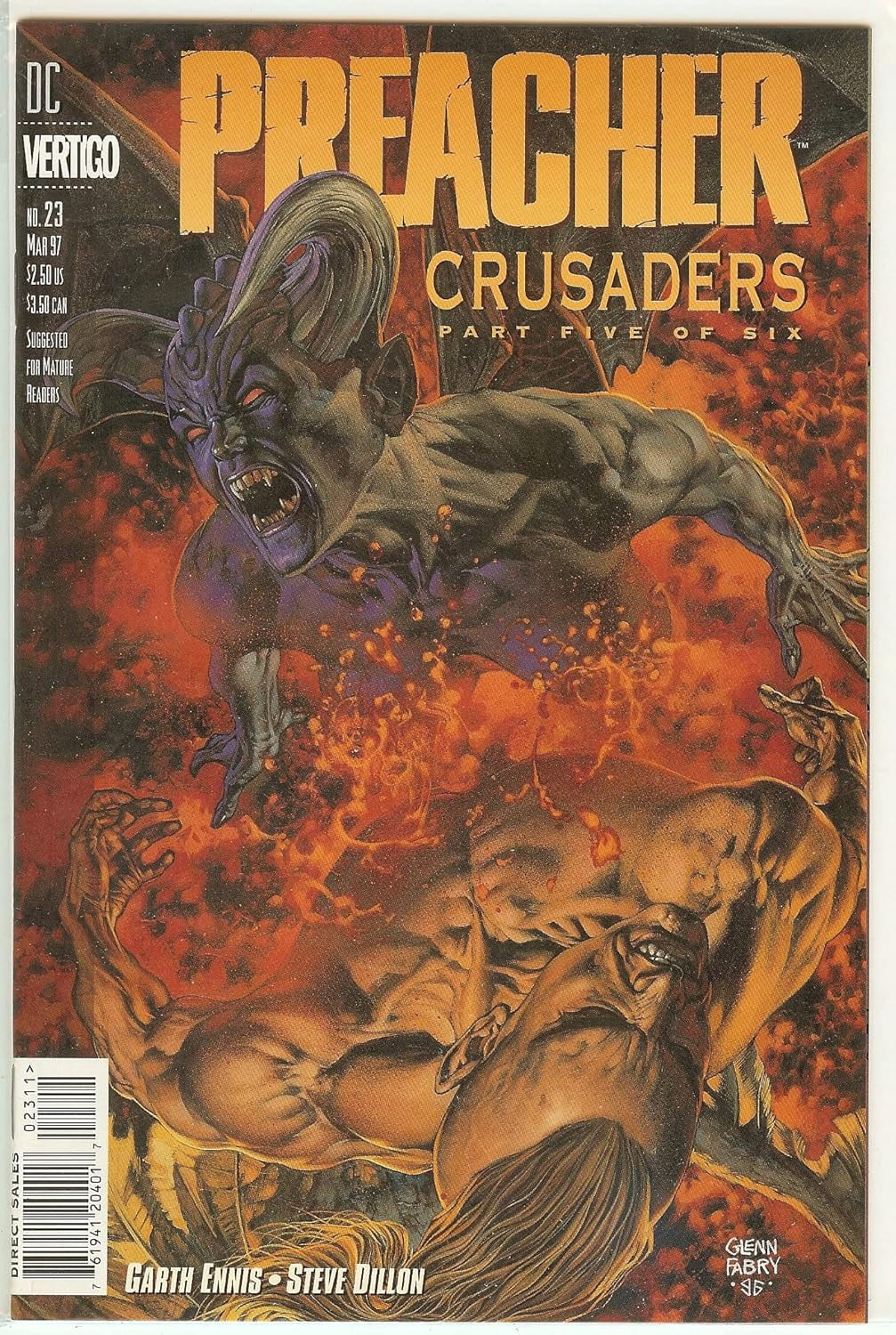 Preacher Garth Ennis NM #23