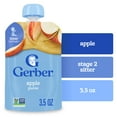 thumbnail image 3 of (3 pack) Gerber Stage 2 Baby Food, Apple Puree Pouch 99 g, 3 of 17