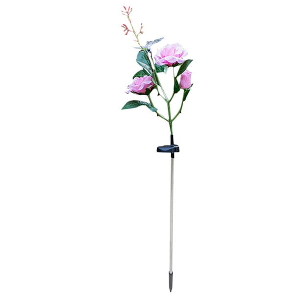 Ganfancp Lámpara de Pie Led Rose Flower Transparent Combination Liquidación 1X Lámpara Rosa