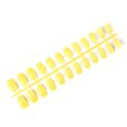 thumbnail image 3 of Vogacara 24 piezas de uñas postizas de ataúd resistentes a los arañazos de bailarina corta coloridas uñas acrílicas artificiales de color sólido DIY Juegos de manicura 32amarillo, 3 of 4