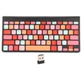 thumbnail image 1 of Teclado Universal 2,4 GHz, 78 teclas, ahorro de energía automático, Mini USB, teclado inalámbrico de colores mezclados, 1 of 8