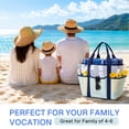 thumbnail image 6 of BN-LINK Beach Bag,Breathable Mesh Beach Tote Bag, Foldable Large Swim Pool Bag with 8 Pockets for Swimming,Travel, Vacation Essentials,Green, 6 of 6