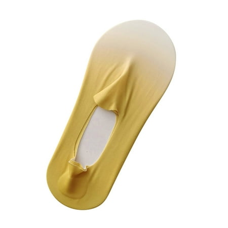 

1 Pairs Women s Gradient Ice Silk Socks Breathable Socks Non Slip Socks Low Socks Tough Land Thermal Socks