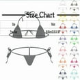 thumbnail image 2 of JSGEK Women Tie Side Triangle Cup Bikini Set 2 Piece Swimwear Lingerie for Beach or Poolside Blue Free Size, 2 of 2