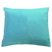 SheetWorld Twin Pillow Case, 100% Cotton Woven 20 x 26, Solid Aqua Woven