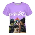 thumbnail image 4 of Gorillaz Kid Shirts Unisex Casual Tops 3D Print Graphic Tees Short Sleeve T Shirts for Boys Girls 100CM, 4 of 8
