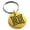 Gold, variant on Stainless Steel Celtic Quaternary Eternity Knot Engraved Small Medallion Circle Charm Keychain Keyring