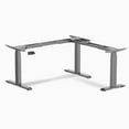thumbnail image 4 of Desky Sit Stand L-Shape Desk Frame - White, 4 of 5