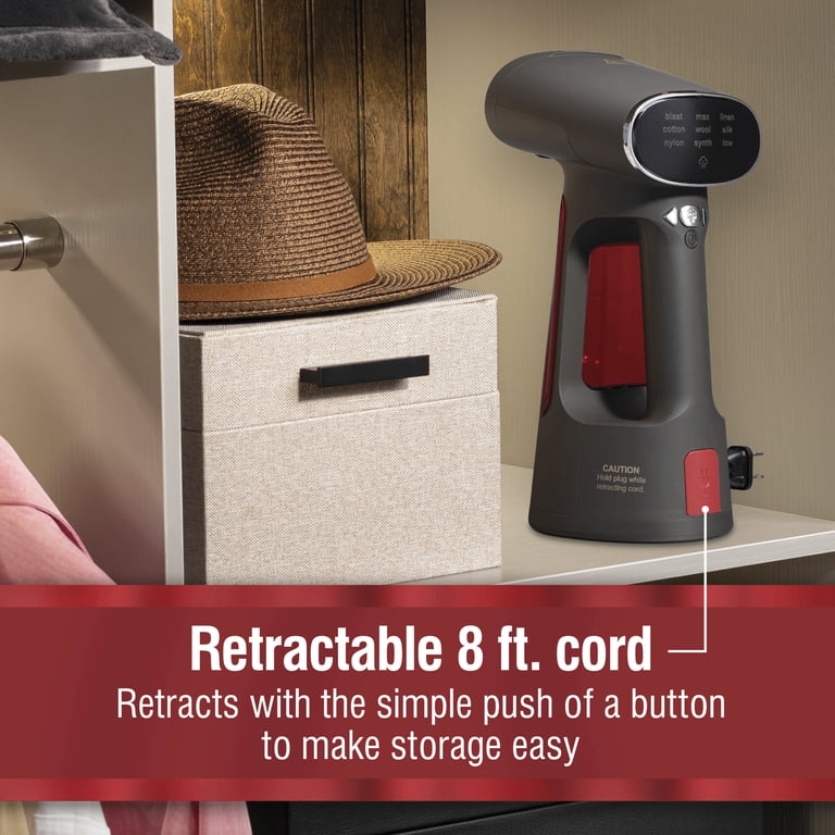 CHI, Digital Steamer, 9 Fabric Settings, Retractable 8 ft. Cord